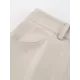 Pockets Solid Color Split-Front Zipper Skinny Wrap Skirts Bottoms Pockets Solid Color Split-Front Zipper Skinny Wrap Skirts Bottoms