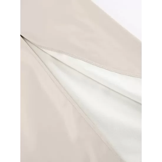 Pockets Solid Color Split-Front Zipper Skinny Wrap Skirts Bottoms Pockets Solid Color Split-Front Zipper Skinny Wrap Skirts Bottoms