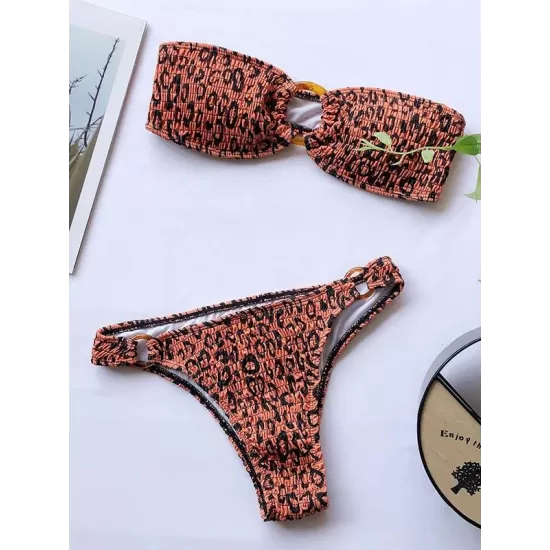 Sexy Breast Wrap Buckle Bikini Swimsuit Sexy Breast Wrap Buckle Bikini Swimsuit