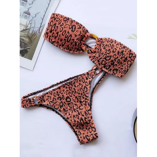 Sexy Breast Wrap Buckle Bikini Swimsuit Sexy Breast Wrap Buckle Bikini Swimsuit