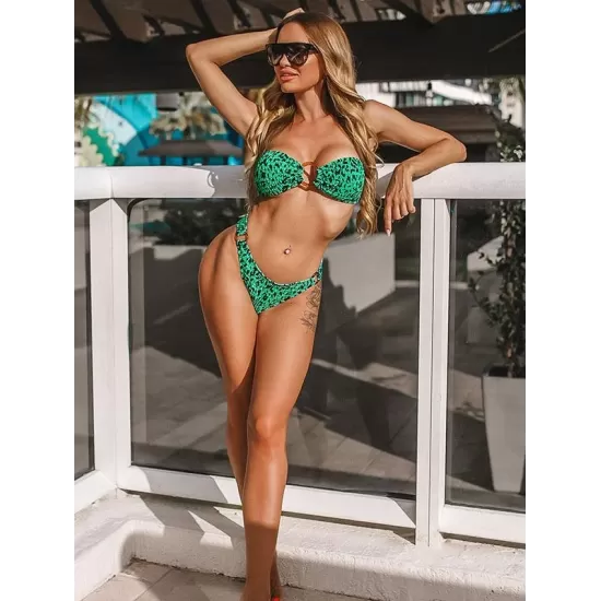 Sexy Breast Wrap Buckle Bikini Swimsuit Sexy Breast Wrap Buckle Bikini Swimsuit