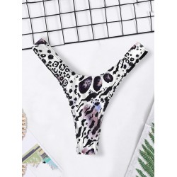 Floral-Print Triangles Low Waist Bikini Pants