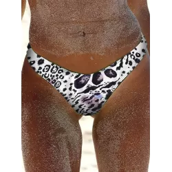 Floral-Print Triangles Low Waist Bikini Pants