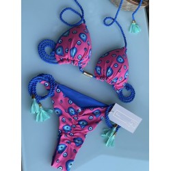 Leopard Halterneck Two Pieces Bikini Set