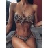 Leopard Off-the-shoulder Bikini Swimsuit
