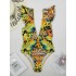 Falbala V-Neck One-Piece Swimsuit