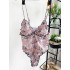 Floral-Print Triangles One-Piece Swimwear