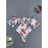 Floral-Print  Off-The-Shoulder One-Piece Swimsuit