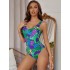 Cute Fruit Print U-Neck Sexy Slim Backless One-Piece Swimwear