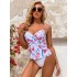 Floral Printed Spaghetti-Neck Tankini Swimsuit