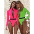 Deep V-Neck Zipper Long Sleeves Wetsuit