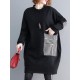 Casual Pocket Long Sweatshirt Short Dress Casual Pocket Long Sweatshirt Short Dress