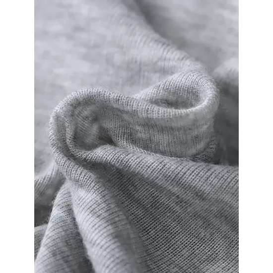 Asymmetric Split-Joint False Two Long Sleeves Round-Neck T-Shirts Tops Asymmetric Split-Joint False Two Long Sleeves Round-Neck T-Shirts Tops