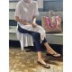 Casual Simple Split-Side Designed Long T-Shirt Casual Simple Split-Side Designed Long T-Shirt