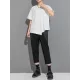 Asymmetric Solid Color Split-Joint Loose Short Sleeves Round-Neck T-Shirts Tops Asymmetric Solid Color Split-Joint Loose Short Sleeves Round-Neck T-Shirts Tops