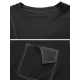 Asymmetric Solid Color Split-Joint Loose Short Sleeves Round-Neck T-Shirts Tops Asymmetric Solid Color Split-Joint Loose Short Sleeves Round-Neck T-Shirts Tops
