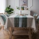 Plaid cotton Linen Tablecloth With Tassel Waterproof Plaid cotton Linen Tablecloth With Tassel Waterproof