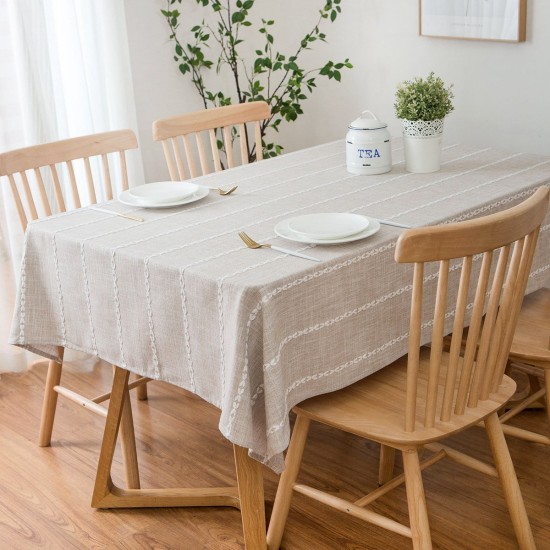 Nordic Stripe Style Cotton linen Tablecloth Nordic Stripe Style Cotton linen Tablecloth
